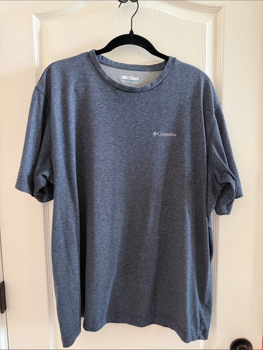 Columbia Men's Short Sleeve Tee — Dark Heather Blue